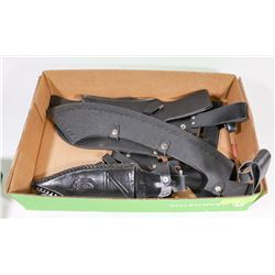 NEW 8PC LEATHER KNIFE/AXE SHEATH AND HOLSTER