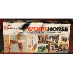 BLACK & DECKER WORK HORSE WITH 2 ADJUSTABLE