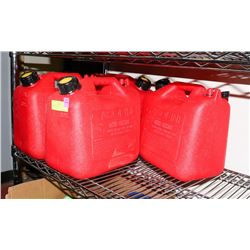 3 ASSORTED JERRY CANS.