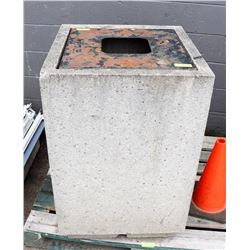 CONCRETE GARBAGE CAN
