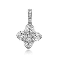 14k Gold 1.1CTW Diamond Pendant, (SI2-I1/H-I)