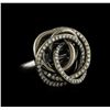 Image 1 : 1.37 ctw Diamond Ring - 18KT White and Black Gold