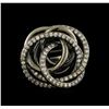 Image 2 : 1.37 ctw Diamond Ring - 18KT White and Black Gold