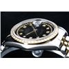 Image 2 : Rolex Mens 2 Tone 14K Black String VS Diamond Datejust Wristwatch