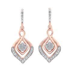 14K White Gold 0.26CTW Diamond Earrings, (I1-I2/H-I)