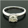 Image 2 : 14k White Gold 0.83 ctw I VVS2 Round Brilliant Cut Diamond Solitaire Ring