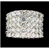 Image 2 : 5.03 ctw Diamond Ring - 18KT White Gold