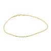 Image 1 : Rope Chain Anklet - 14KT Yellow Gold