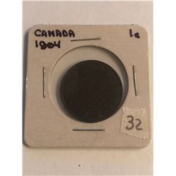 Early 1904 Canada Large Cent