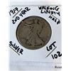 Image 1 : 1917 2nd Year Walking Liberty Silver Half Dollar