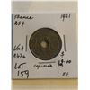 Image 1 : 1921 France 25 Cents in Extra Fine Grade KM 867A