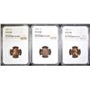 Image 1 : (3) 1957 LINCOLN CENTS NGC PF-67 RD