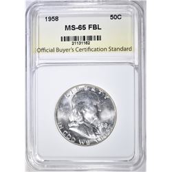 1958 FRANKLIN HALF DOLLAR