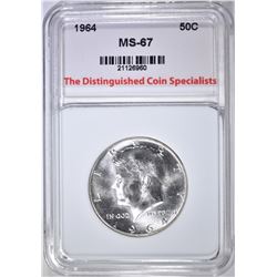 1964 KENNEDY HALF DOLLAR SUPERB GEM