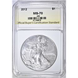 2012 AMERICAN SILVER EAGLE