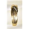 Image 4 : 2 - 14k COMFORT FIT GOLD/DIAMOND BANDS