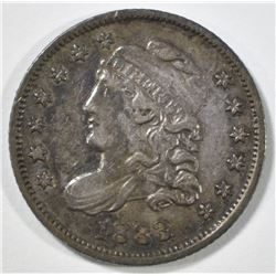 1833 BUST HALF DIME AU