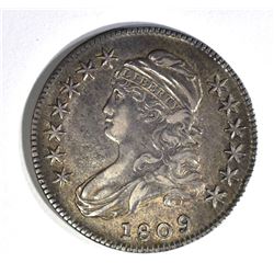 1809 CAPPED BUST HALF DOLLAR AU
