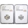 Image 1 : 1946-P&S ROOSEVELT DIMES, NGC MS-66 FT