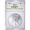 Image 1 : 2014 AMERICAN SILVER EAGLE, OBCS PERFECT GEM BU