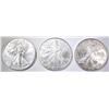 Image 1 : 2005, 06 & 2014 BU AMERICAN SILVER EAGLES