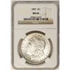 Image 1 : 1889 $1 Morgan Silver Dollar Coin NGC MS64