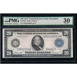1914 $20 Cleveland Federal Reserve Note PMG 30
