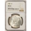 Image 1 : 1882 $1 Morgan Silver Dollar Coin NGC MS63