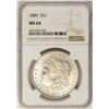 Image 1 : 1889 $1 Morgan Silver Dollar Coin NGC MS64