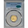 Image 1 : 1910 $2.5 Indian Head Quarter Eagle Gold Coin PCGS MS62 CAC