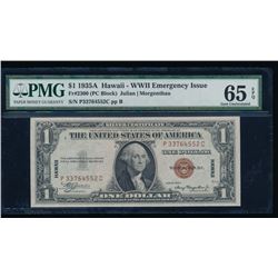 1935A $1 Hawaii Silver Certificate PMG 65EPQ