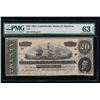 Image 1 : 1864 $20 Confederate States of America Note PMG 63EPQ