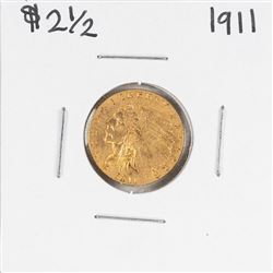 1911 $2 1/2 Indian Head Quarter Eagle Gold Coin