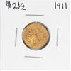 Image 1 : 1911 $2 1/2 Indian Head Quarter Eagle Gold Coin