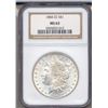 Image 1 : 1884 $1 Morgan Silver Dollar Coin NGC MS63