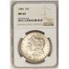 Image 1 : 1886 $1 Morgan Silver Dollar Coin NGC MS64