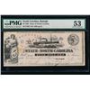 Image 1 : 1862 $5 North Carolina Obsolete Note PMG 53