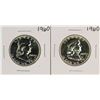 Image 1 : Lot of (2) Proof 1960 Franklin Half Dollar Coins