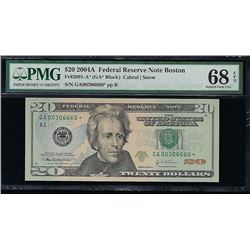 2004A $20 Boston Federal Reserve Note PMG 68EPQ