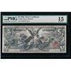 Image 1 : 1896 $5 Educational Silver Certificate PMG 15