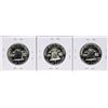 Image 2 : Lot of (3) 1956 Proof Franklin Half Dollar Coins