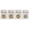 Image 1 : Lot of (4) 1923 $1 Peace Silver Dollar Coins NGC MS63