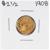 Image 1 : 1908 $2 1/2 Indian Head Quarter Eagle Gold Coin