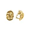 Image 2 : Tiffany and Company Gold Knot Earrings - 18KT Yellow Gold