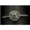 Image 1 : 0.61 ctw Diamond Ring - 14KT White Gold