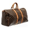 Image 1 : Louis Vuitton Monogram Canvas Leather Keepall 50 cm Duffle Bag Luggage