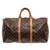 Image 2 : Louis Vuitton Monogram Canvas Leather Keepall 50 cm Duffle Bag Luggage