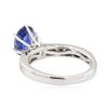 Image 3 : 2.06 ctw Sapphire and Diamond Ring - 14KT White Gold