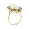 Image 4 : 4.80 ctw Opal, Sapphire, and Diamond Ring - 14KT Yellow Gold
