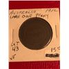 Image 1 : Nice Early 1912H Australia Large One Penny Very Fine Grade